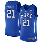 Duke Blue Devils 21 Miles Plumlee Blue Nike College Basketball Jersey Dzhi,baseball caps,new era cap wholesale,wholesale hats